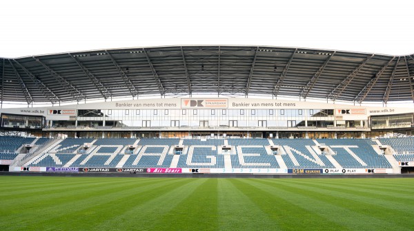De Ghelamco Arena is dit seizoen het enige Belgische stadion waarin de groepsfse van de UEFA Champions League zal te zien zijn. PHOTO DAVID CATRY