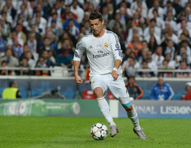 Cristiano Ronaldo lukte op de eerste speeldag in de UEFA Champions League 2015-16 meteen 3 doelpunten. Foto - David Catry