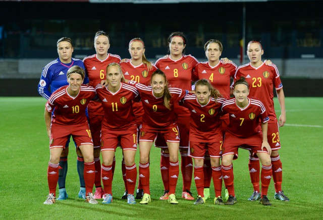 De Belgian Red Flames op weg naar het EK 2017 in Nederland! Foto - David Catry