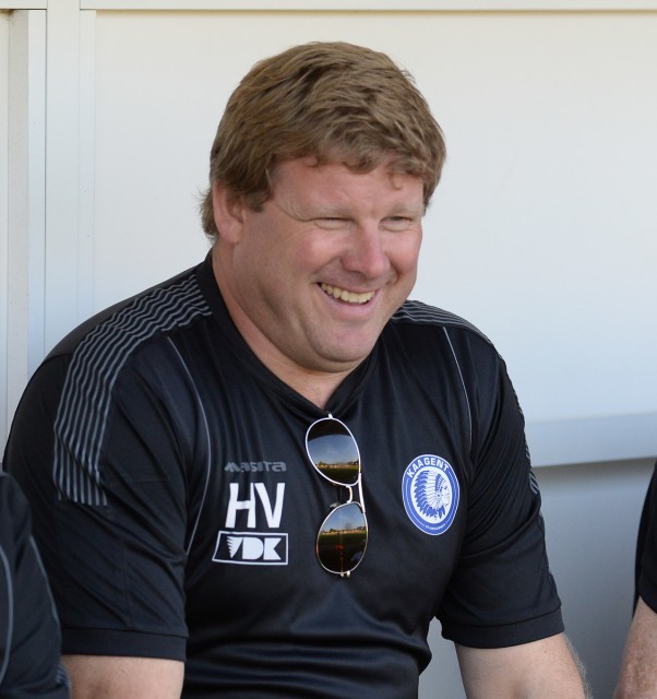 Hein Vanhaezebrouck zorgde met KAA Gent voor een historische Belgische overwinning in de UEFA Champions League! Foto - David Catry