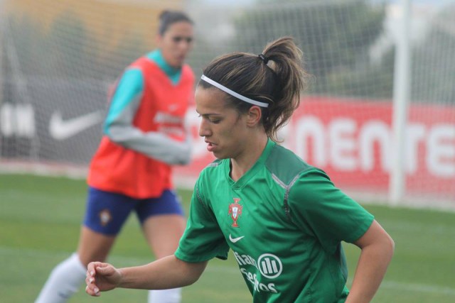 Solange Carvalhas op training met Portugal. Foto - (c) MamPict