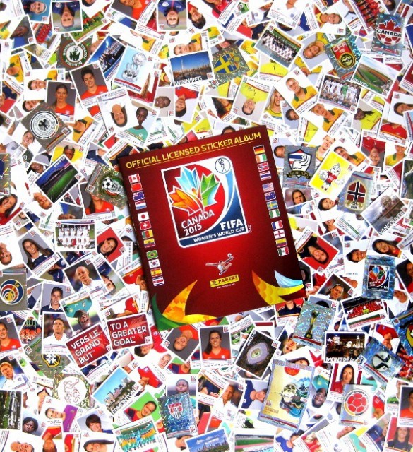 Een collage van stickers uit het WK Vrouwenvoetbal 2015 in Canada! Foto - (c) Stickerpoint.net