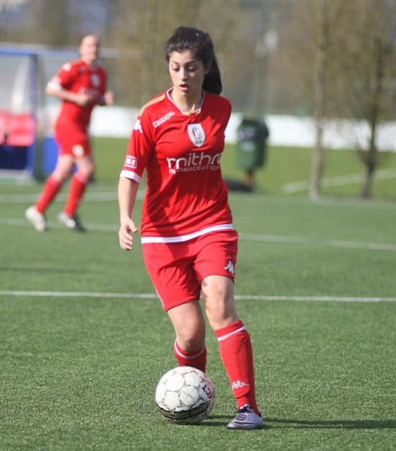 Sonia Fernandez Infantes scoorde al in de openingsminuut voor het beloftenteam van Standard! Foto - Paul Dijkmans