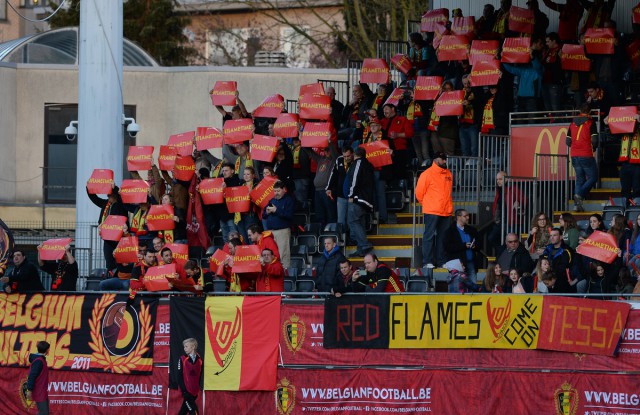 De fans van de Belgian Red Flames zijn ook welkom in Tartu maar daarvoor moeten ze dit keer wel ver reizen! Foto - David Catry