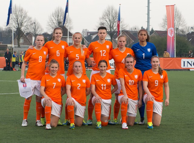 De U19 van vrouwelijk Oranje staat straks op het EK in Slovakije! Foto - Dirk Vuylsteke