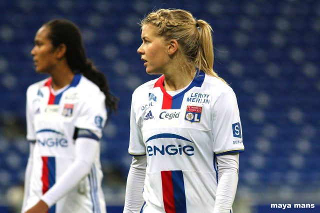 De Noorse Ada Hegerberg was 3 keer succesvol voor titelverdediger Lyon tegen FC Zürich! Foto - (c) Vrouwenteam.be / Maya Mans